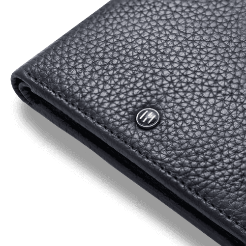 Pebble Pattern Men's Leather Wallet