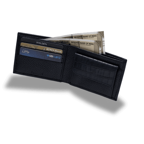 Pebble Pattern Men's Leather Wallet