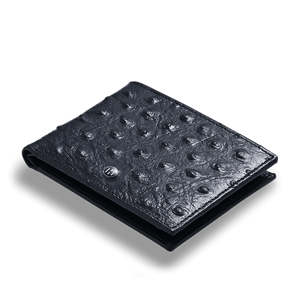 Ostrich Pattern Men's Leather Wallet