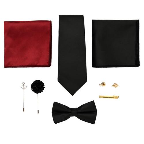 Midnight Black Tie Set