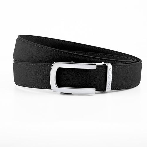 Micro fiber suede black with classic buckle