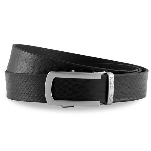 Croc black with classic buckle