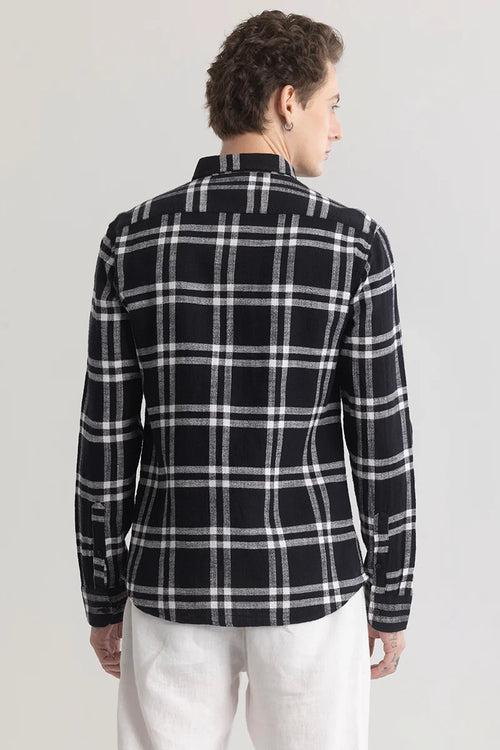 Checksque Black Checkered Shirt