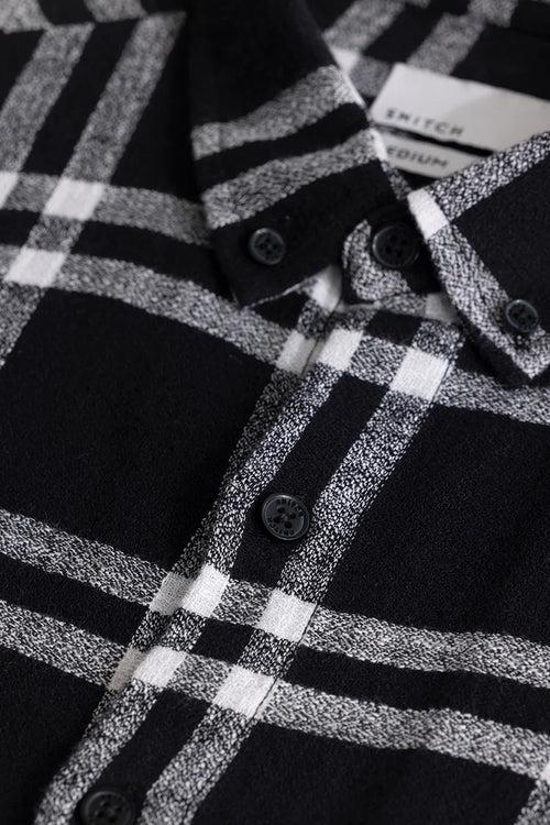 Checksque Black Checkered Shirt