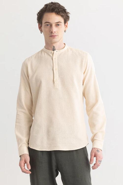 Hemlyn Beige Casual Shirt