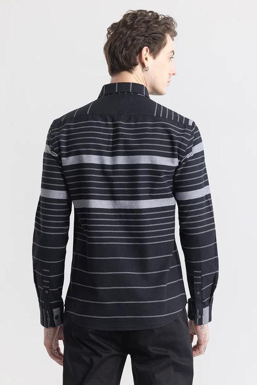 StripeZephyr Black Striped Shirt
