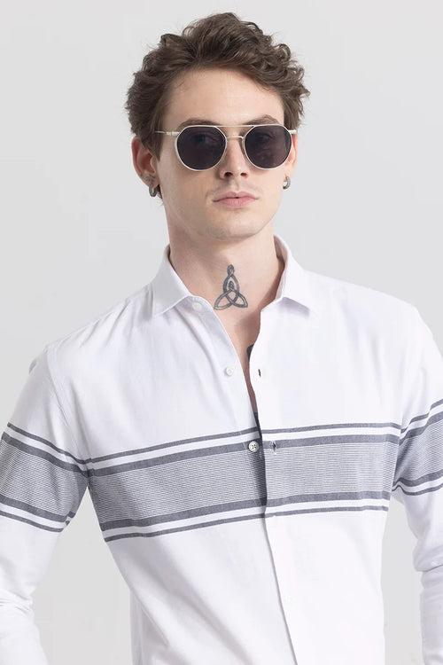 Stripelush White Stripe Shirt