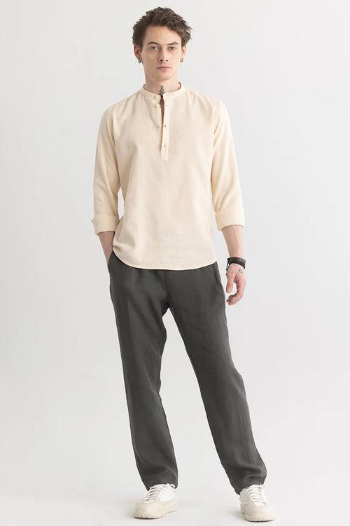 Hemlyn Beige Casual Shirt