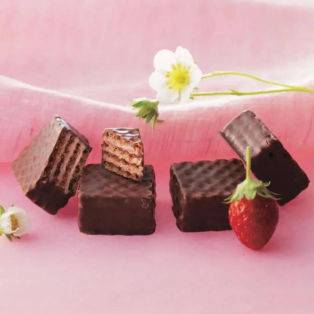 Chocolate Wafers Strawberry Cream