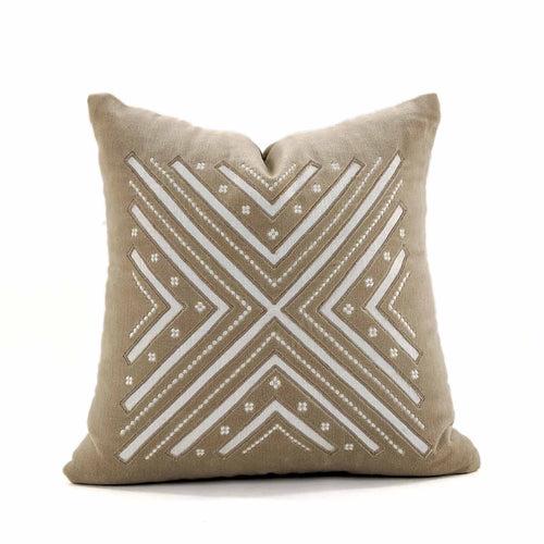 Phulkari Natural Cushion Medium 18"