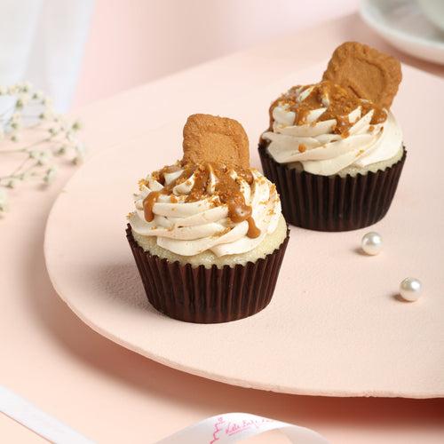 Box of 2 Biscoff Cupcakes (Eggless)