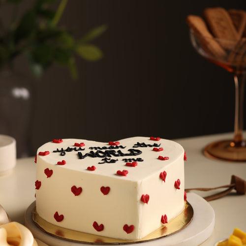 The Heart Cake (Eggless)