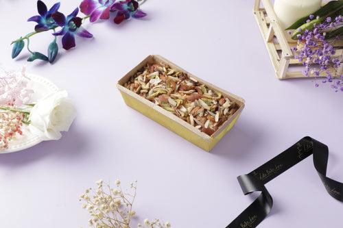 The Premium Khoya Tea Cake with Pistachios and Almonds ( Small ) (Shipping all over India)