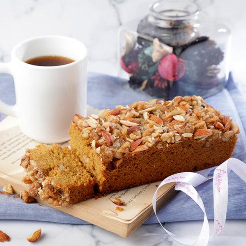 100% Whole Wheat Jaggery Roasted Almond and Walnut Tea Cake ( No Added Sugar or Maida)