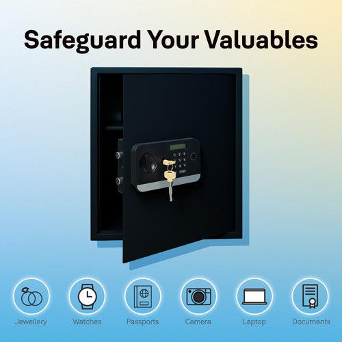 Yale Stellar Biometric Safe Locker with Keypad- Extra Large for Home and Office, 59Litres