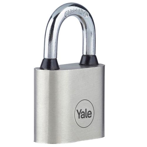 Y112/30/121/1 Yale 30mm Iron Disc Padlock with3 Retaining Keys (Silver Finish)