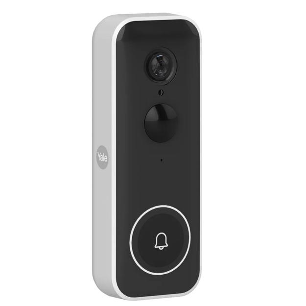 Yale Smart Video Doorbell 1080p Full HD image, live viewing, and night vision, Works on Yale Home app