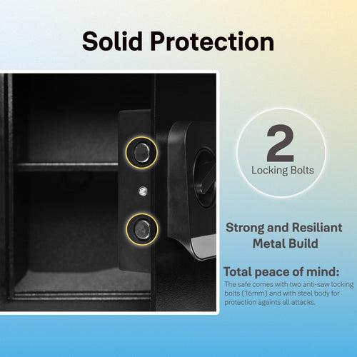 Yale Stellar Biometric Safe Locker with Keypad- Extra Large for Home and Office