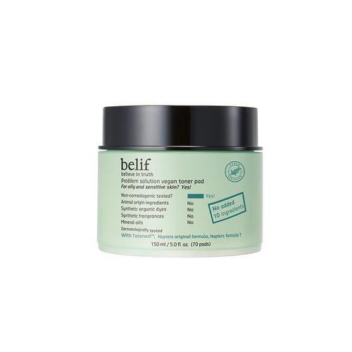 belif problem solution Vegan toner pad