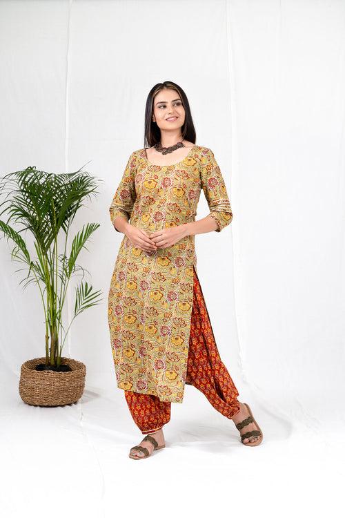 Elika Floral Print Kurta Set