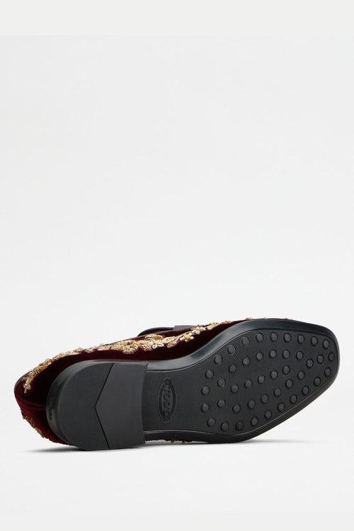 T Timeless Loafers in Velvet and Leather