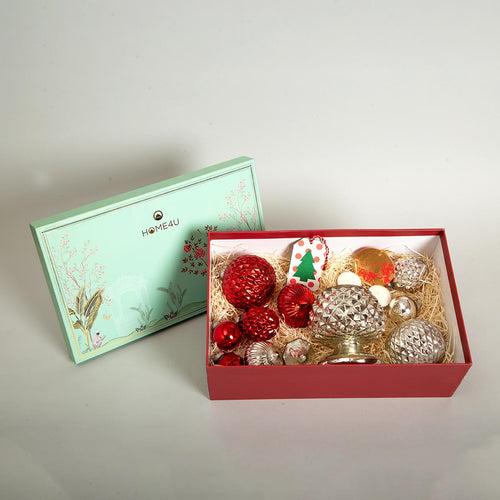 Sparkling Snow Christmas Ornaments Gift Hamper