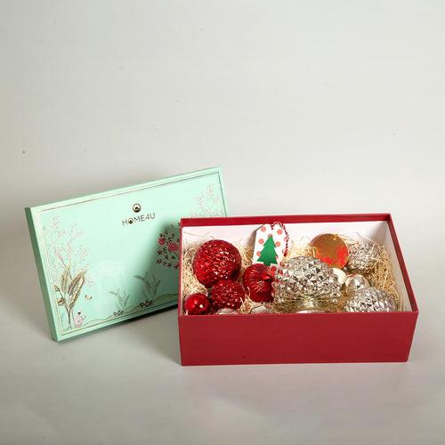 Sparkling Snow Christmas Ornaments Gift Hamper