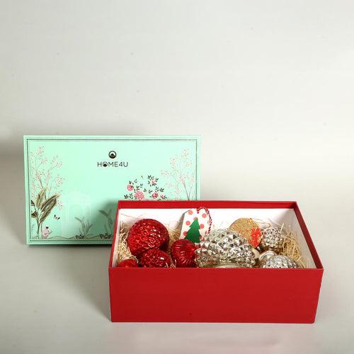 Sparkling Snow Christmas Ornaments Gift Hamper