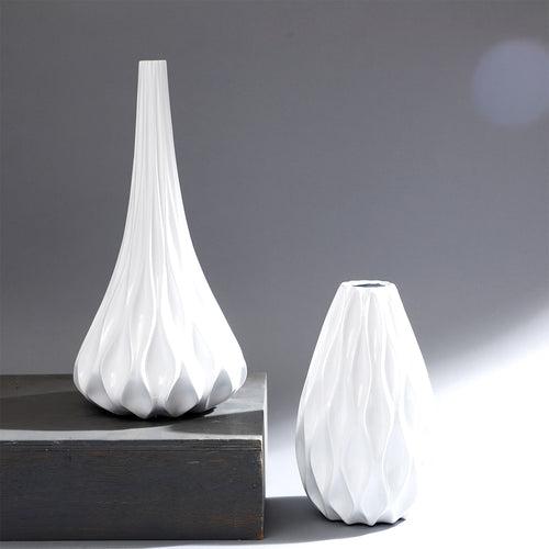 Ocean Wave Big Vase- White