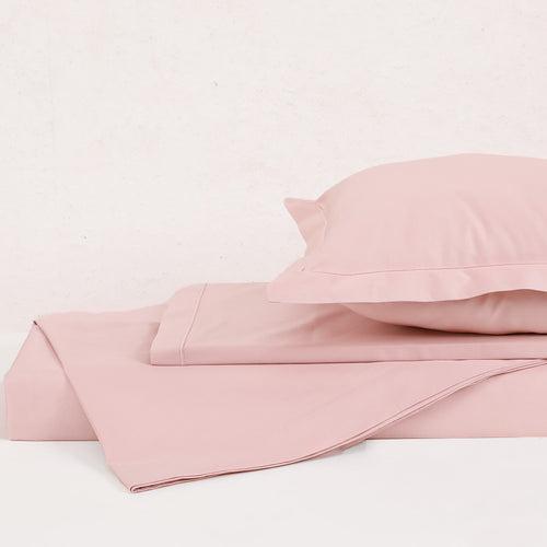 Blush Embroided Cotton Bedsheet Set