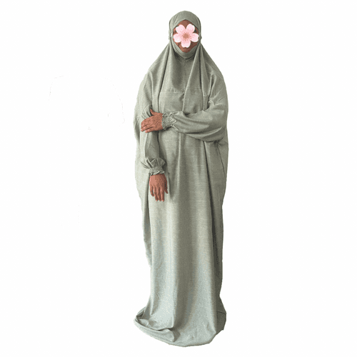 Islamic Prayer Dress / Jilbab - Green