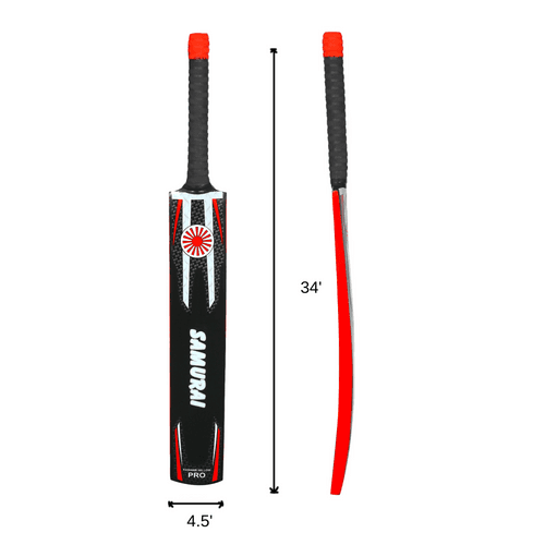 gr8 Samurai Pro Full-Size Kashmir Willow SOFT Tennis Ball Cricket Bat