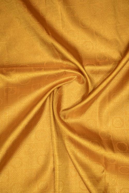 Yellow Brocade Pure Kanchipuram Wedding Silk Saree