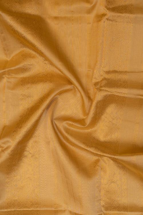 Pastel yellow pure silk cotton saree