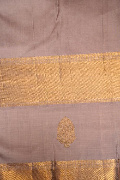 Bare Beige Pastel Pure Kanchipuram Silk Saree