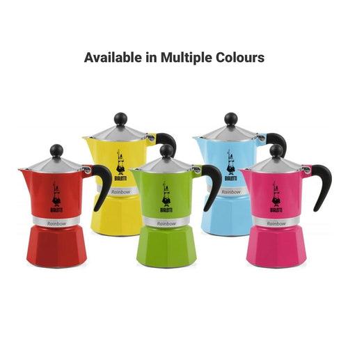 Bialetti Rainbow 3 Cups- Perfect Gift for Coffee Lovers