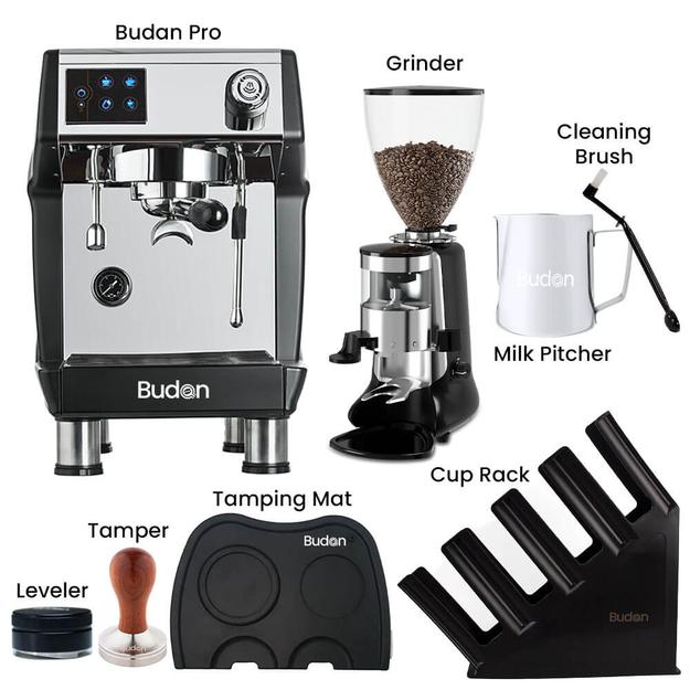 Budan Pro ,Hey Café Buddy Espresso Grinder & Accessories Combo