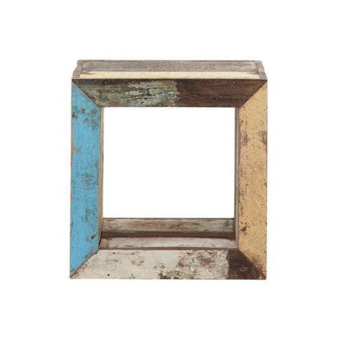 Aspen Reclaimed Cube Side Table