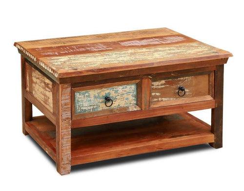 Reclaimed 2 Drawer Coffee Table