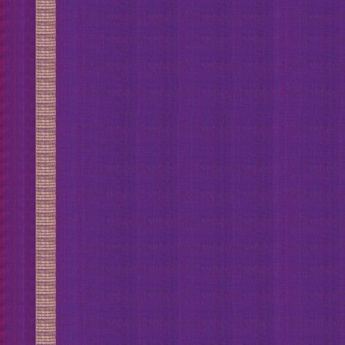 Handwoven Blue with Purple Kanjivaram Silk Saree - 2391T010987DSC