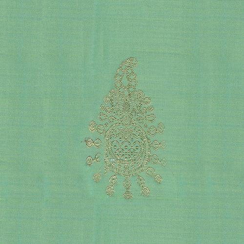 Handwoven Green with Pink Kanjivaram Silk Saree - 2394T010779DSC