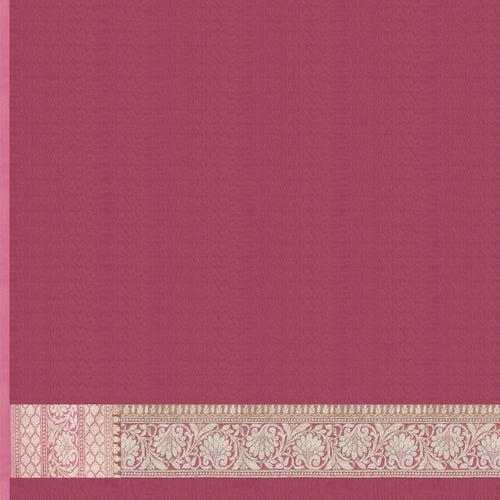 Handwoven Pink Banarasi Khaddi georgette Silk Saree - 2403N022435DSC