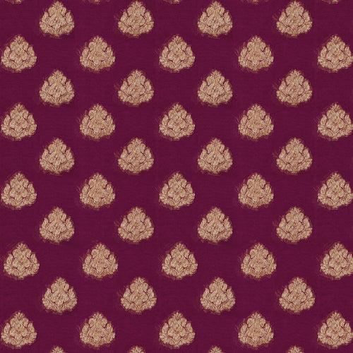 Handwoven Magenta Banarasi Khaddi georgette Silk Saree - 2399T002884DSC