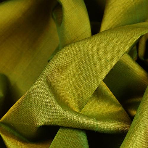 Handwoven Green with Violet Kanjivaram Silk Saree - 1969T005770DSC