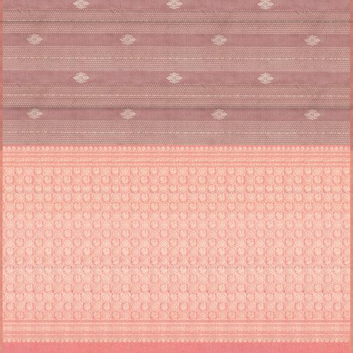 Handwoven Pink with Peach Kanjivaram Silk Saree - 2125T010566DSC