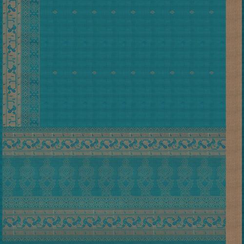 Handwoven Blue Soft Silk Saree - 2362T011265DSC