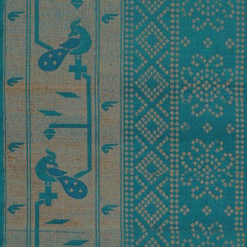 Handwoven Blue Soft Silk Saree - 2362T011265DSC