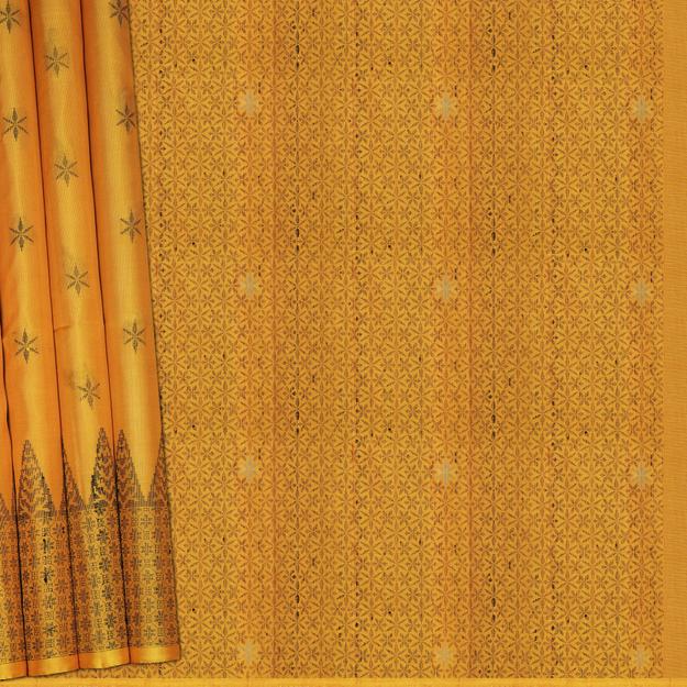 Handwoven Yellow Soft Silk Saree - 2368T011223DSC