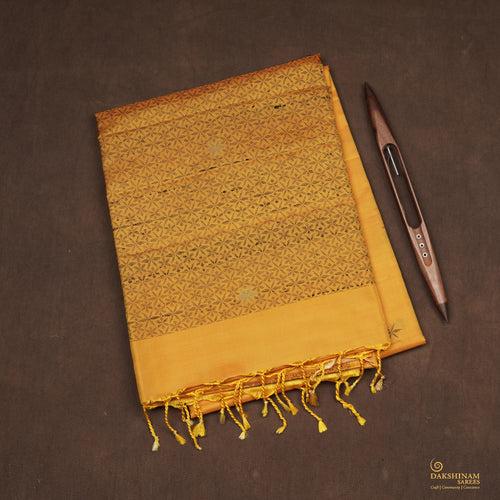 Handwoven Yellow Soft Silk Saree - 2368T011223DSC