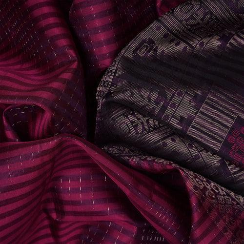 Handwoven Magenta with Purple Soft Silk Saree - 2365T011263DSC